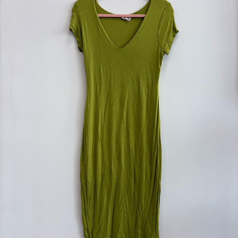 See You Monday Olive Midi Dress